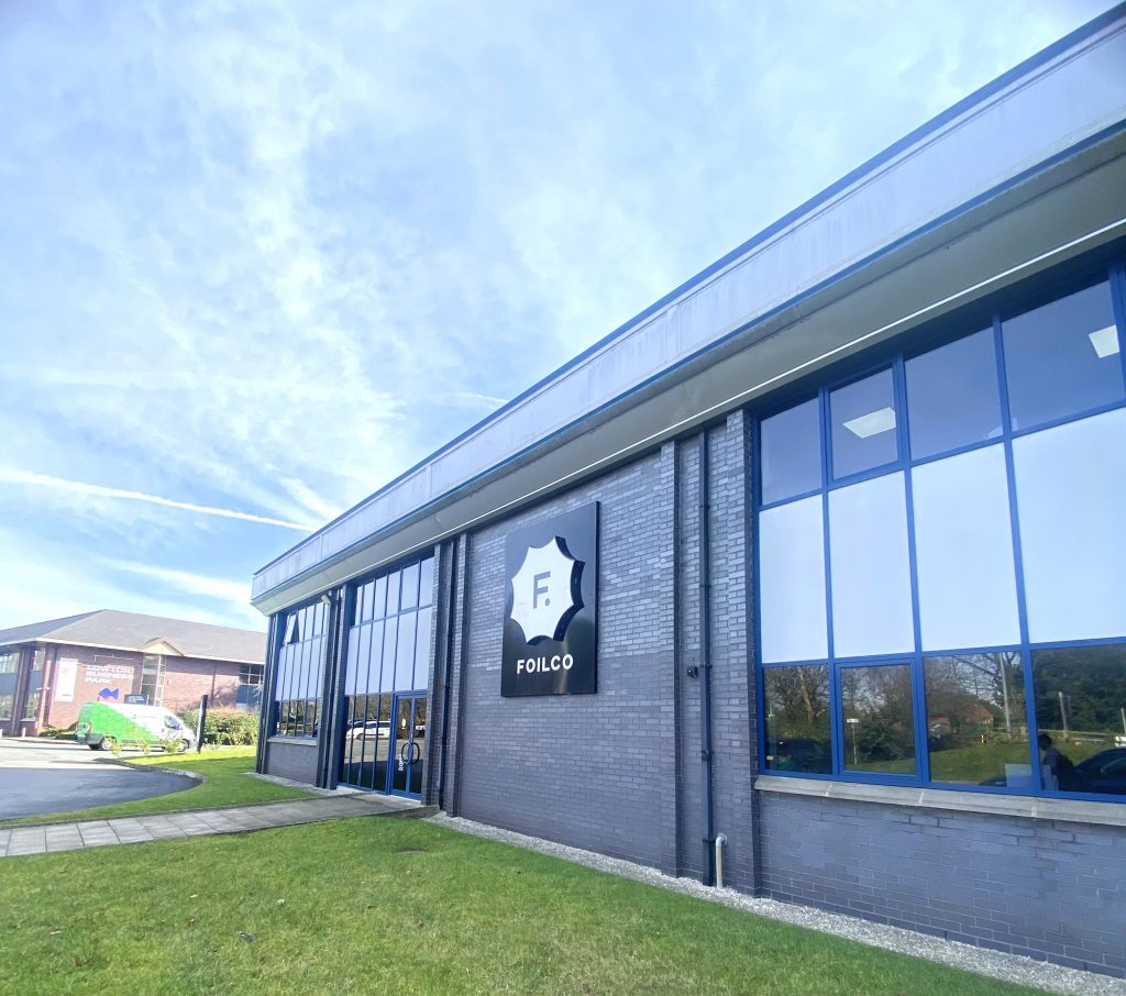 Imagen Exterior de la fábrica de foilco en Manchester